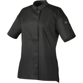 Gastro oděv Cadix rondon, černý, kr. rukáv, XS