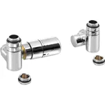 Sapho CORNER COMBI připojovací sada ventilů termostatická triaxiální, levé provedení, chrom CP3021S