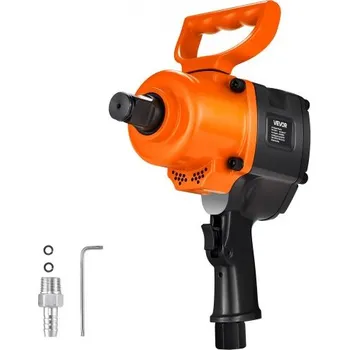 Pneumatický rázový utahovák VEVOR 1 palce, dvojitá rázová pistole, zpětný točivý moment až 1626 N.m, 6stupňový pneumatický utahovák 4600 ot./min. pro opravy a údržbu těžkých automobilů