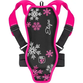 Chránič těla a ramene Etape BACKBONE černá-růžová, juniorský chránič páteře 140-158