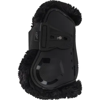 Vybavení pro koně Zadní kamaše QHP Sensisoft, černá, Cob