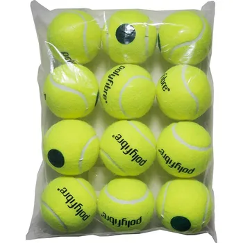 Tenisový míč Juniorské tenisové míče Polyfibre Stage 1 Green Presureless Tennisballs 12B