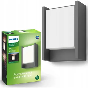 Venkovní osvětlení Venkovní nástěnné svítidlo Philips šedé s integrovaným LED zdrojem 6 W