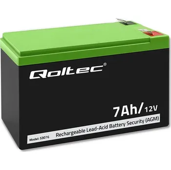 Záložní baterie Akumulátor Qoltec 12 V 7 Ah