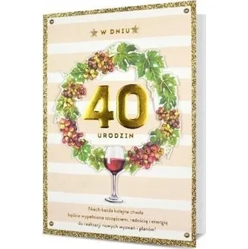 Obraz Přání k 40. narozeninám formátu B6 - HM200-2295