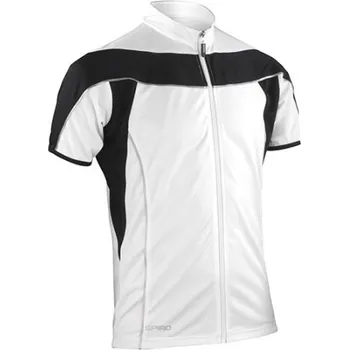 Pánské tričko Spiro Pánský cyklistický dres RT188M White-Black XL