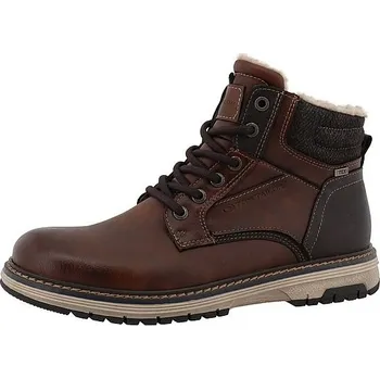 Pánská zimní obuv TOM TAILOR pánská zimní obuv 1580010001 cognac TEX 44