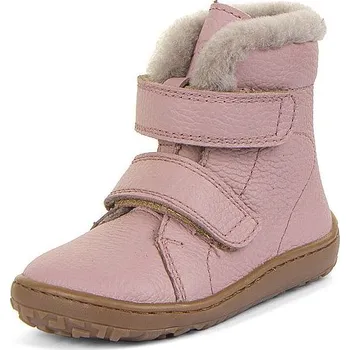 Dívčí zimní obuv FRODDO dívčí kotníková obuv BAREFOOT FURRY BOOT G3160248-5A růžové 31