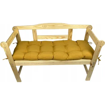 Podsedák Polštář na lavičku Zahradní poduška na lavičku HOŘČICOVÁ 120x60