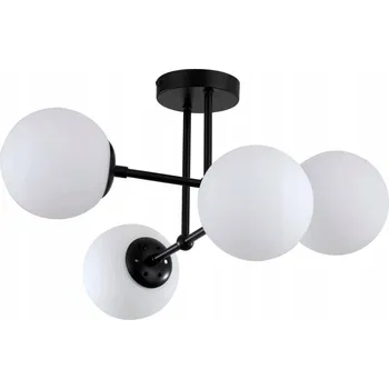 Závěsné svítidlo LIGHT PRESTIGE ROMA LP-1345/4P BK ČERNÁ / BÍLÁ