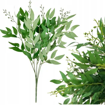 umělá květina Umělá větvička s listy do vázy, kytice, dekorace na dekoraci, 55 cm