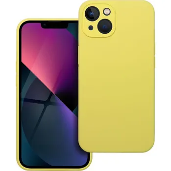 Náhradní kryt pro mobilní telefon Kryt Case Silicone 2mm iPhone 13 Lemon