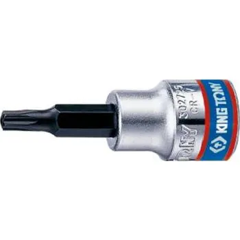 Gola hlavice Hlavice zástrčná s otvorem King Tony 3/8 CrV TORX T30 302730