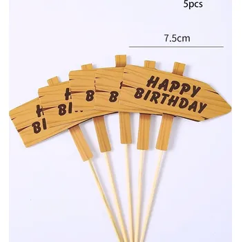 Party dekorace Disney narozeninová dekorace na dětský dort | ozdoba - topper-5ks