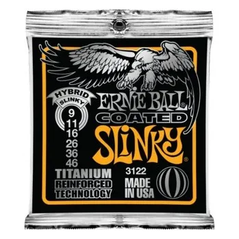 Strunný nástroj Ernie Ball 3122 Titanium struny pro elektrickou kytaru, 9-46