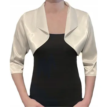 Podprsenka Saténové bolerko s 3/4 rukávem ecru - OLGA 40