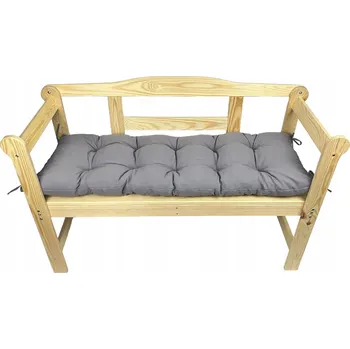Podsedák Polštář na lavičku Zahradní podsedák na lavičku SVĚTLE ŠEDÝ 120x60