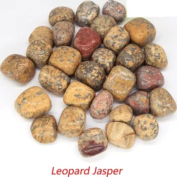 Sběratelství Žlutý leopard jaspis tromlovaný kámen | dekorace - Leopardí jaspis , 100 g