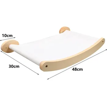 Kočičí škrabadlo na zeď dřevěné | kočičí nábytek - 10