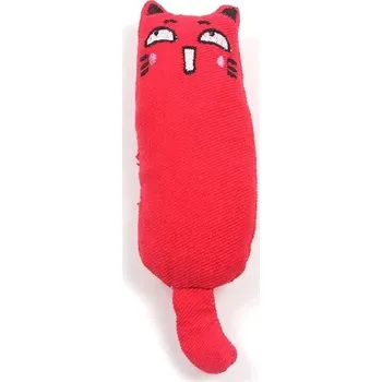 Hračka pro kočku Plyšová hračka pro kočky s catnipem | chovatelský doplněk - Červený