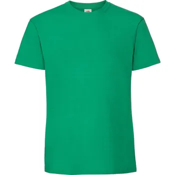 pracovní tričko Fruit of the Loom Tričko Iconic 195 T, krátký rukáv, pánské COT16142252005-kelly green 2XL Zelená kelly