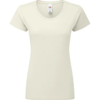 pracovní tričko Fruit of the Loom Tričko Lady-Fit Iconic 195 T, krátký rukáv, dámské COT16142410004-natural XL Naturální