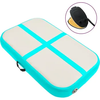 vidaXL Nafukovací žíněnka s pumpou 60 x 100 x 20 cm PVC [92657] Barva: Zelená