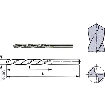 Vrták Vrták 06,50 mm levořezný