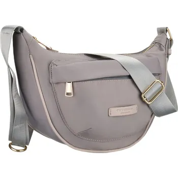 Kabelka Dámská taška přes rameno z nylonu Barva: Šedá