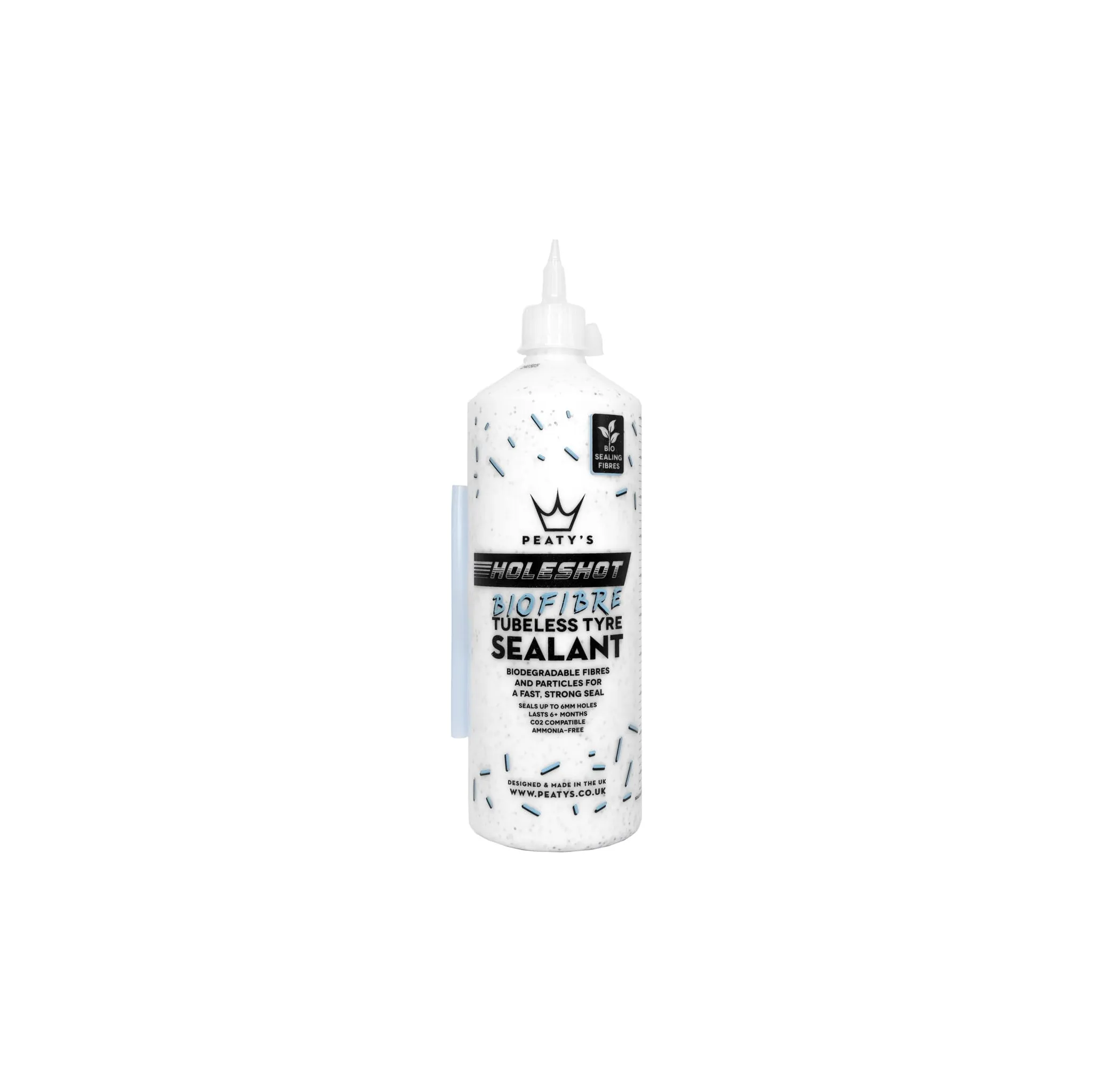 Fotografie 1 - Lepící sada Peaty's Holeshot Biofibre Tubeless Sealant 1 l