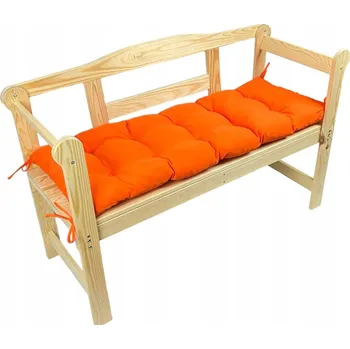 Podsedák Polštář na lavičku Zahradní Poduška na lavičku ORANŽOVÁ 180cm