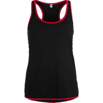 Starworld Dámské funkční tílko SW405 Black-Fiesta Red XL