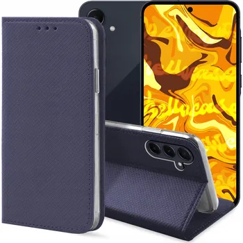 Pouzdro na mobilní telefon Flipové pouzdro Hello Case pro Samsung Galaxy A52 5G, modré