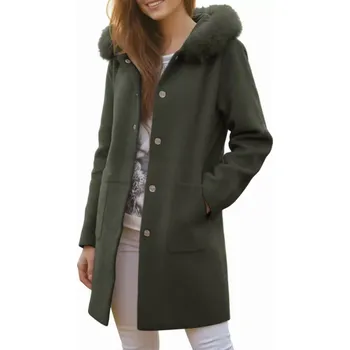 Dívčí bunda Dámská zimní kabát Kamaella zelená