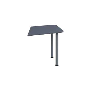 Stolová podnož EJZ 2 - 80 přístavba jednací, kovová podnož stříbrná, síla desky 25 mm, antracit