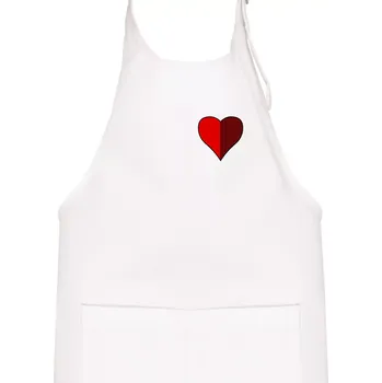 Kuchyňská zástěra Prší - Červený - Dětská zástěra na vaření - Univerzální velikost ( Bílá )