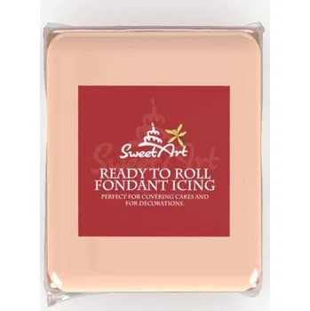 Fondán na dort SweetArt Pastel Peach vanilkový (250 g)