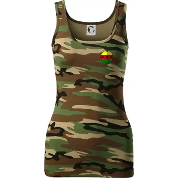 Dámské tričko Prší - Kule - Dámské Maskáčové tílko - M ( Hnědý maskáč )