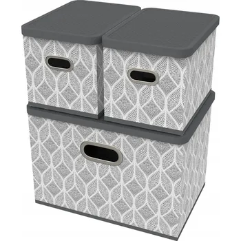 Úložný box Home Life Úložný box s víkem 3 ks