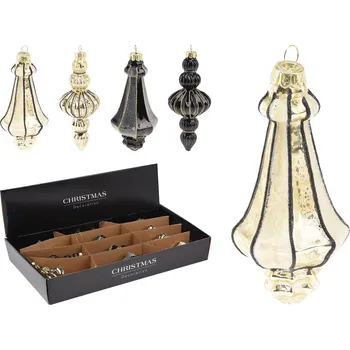 Vánoční ozdoba Vánoční ozdoba antik skleněná, různé tvary 16 cm, 1ks