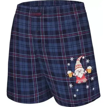 Trenýrky Pánské trenýrky Xmas Gnome - M / tmavě modrá