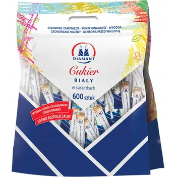 Cukr Diamant bílý Cukr v sáčcích 3 kg (600 kusů )