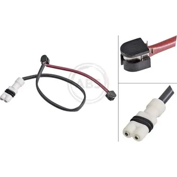 Brzdová destička Výstražný kontakt, opotřebení obložení A.B.S. 39556