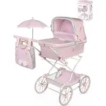 DECUEVAS Kočárek Reborn 2025 skládací s taškou pro panenku miminko