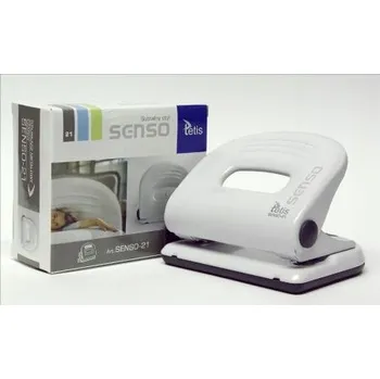 Děrovačka Kovová děrovačka SENSO-21 Tetis bílo-černá, 25 listů