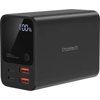 Powerbanka Powerbank Choetech B635BK 2x USB-A / 2x USB-C 27000mAh – černý