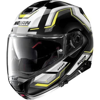 Helma na motorku Moto helma Nolan N100-5 Upwind Glossy Black N-Com 62 3XL