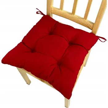 Polštář Polštář na židli TRAPÉZ ČERVENÝ