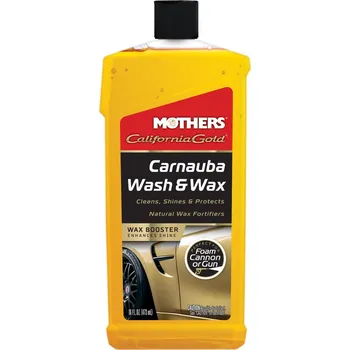 Autošampón Mothers California Gold Carnauba Wash & Wax - luxusní hustý autošampon s karnaubským voskem, 473 ml