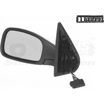 Auto zrcátko Vnější zpětné zrcátko VAN WEZEL 4036808